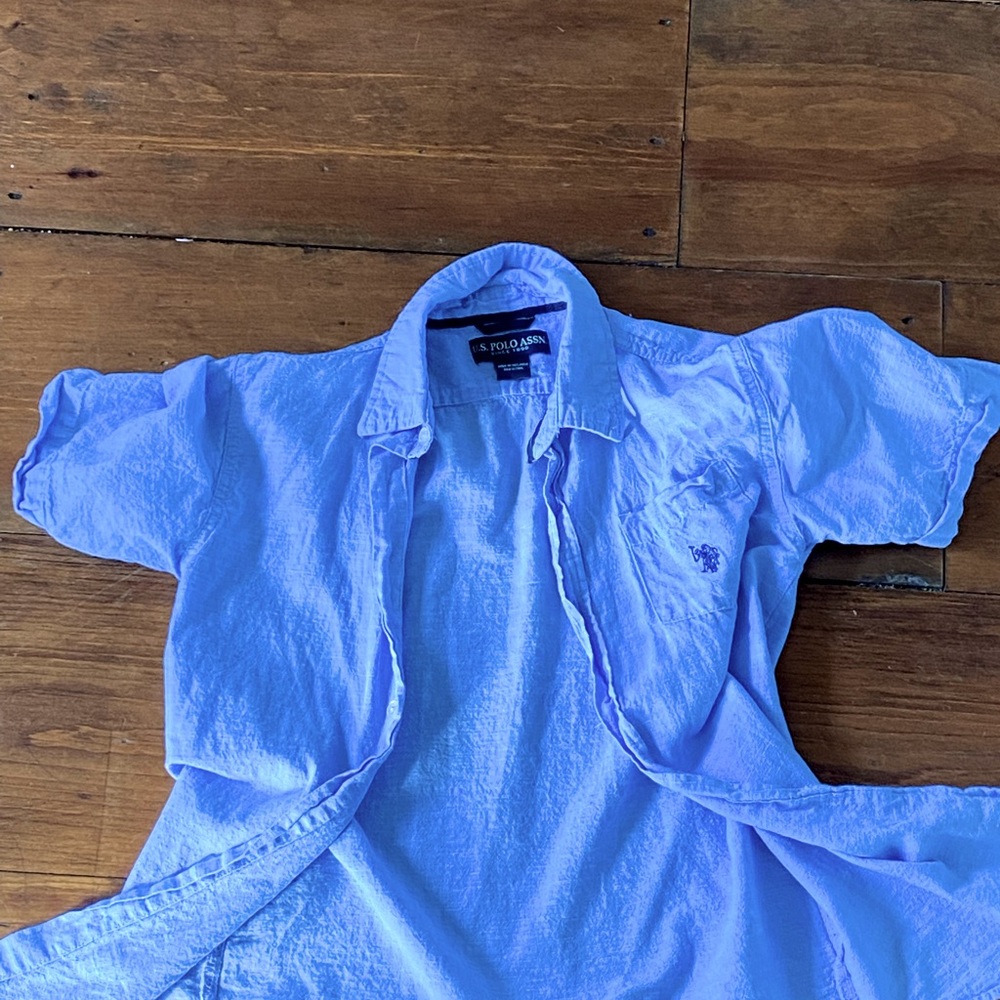 U.S Polo Assn. | Blue Button Down Shirt For Boys |